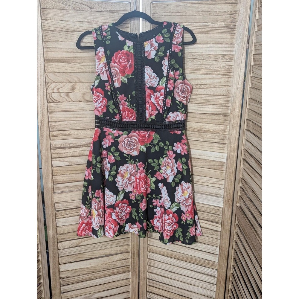 Disney Floral Fit & Flair Dress Whimsigoth Coquette Fairy Romantic Coquette Med